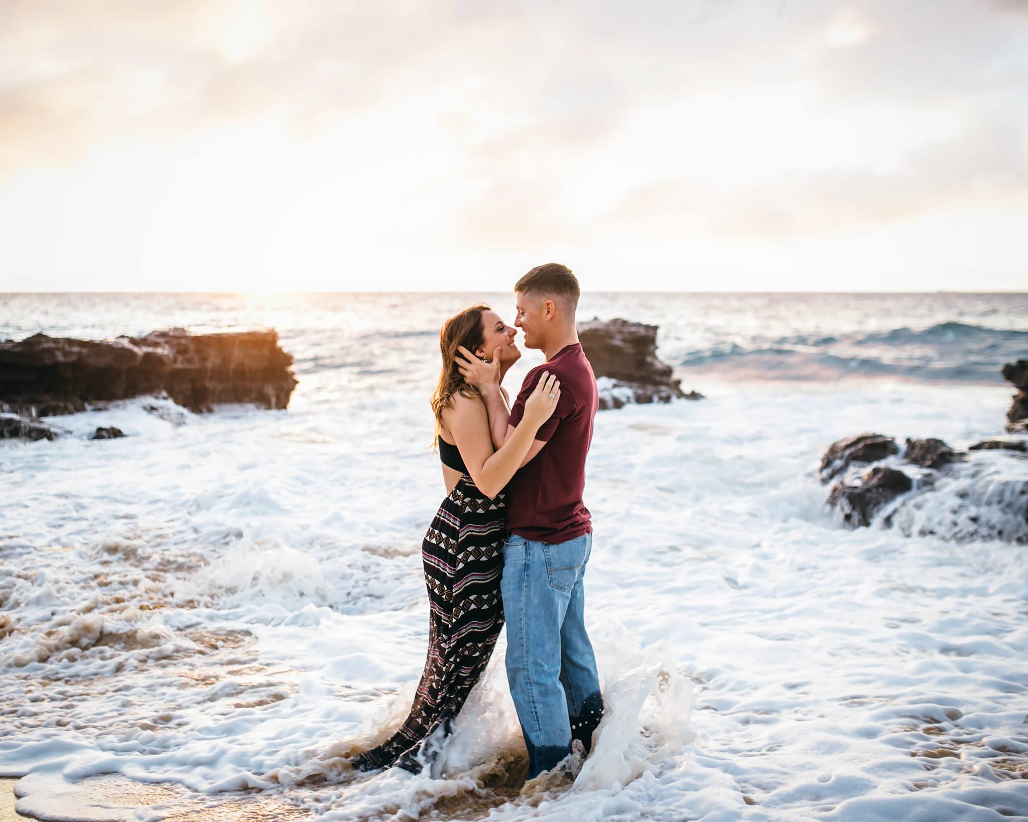 engagement water pictures, the daily story