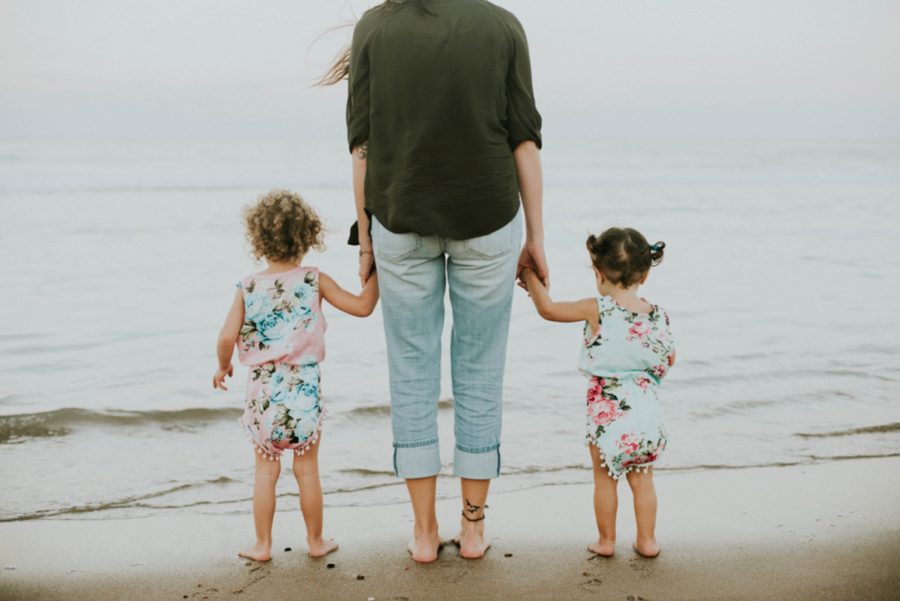 family beach picture ideas, family of 4 pictures, Cozy Island Family Session