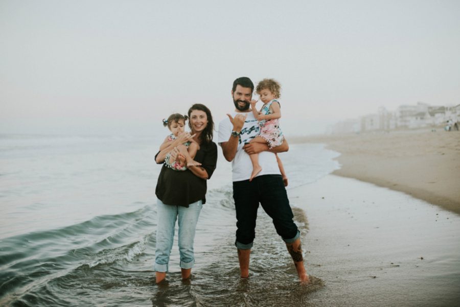 family beach picture ideas, family of 4 pictures, Cozy Island Family Session