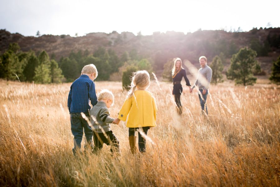 picture ideas for family of 5, family fall pictures, Family of Five Colorado Spring Session
