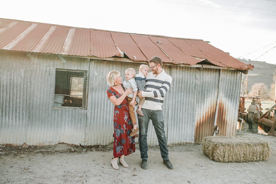 family of 4 picture ideas, what to wear for family pictures, Boho California Family of 4 Session