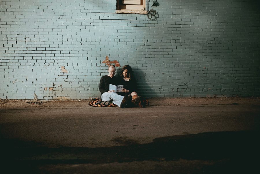 maternity picture ideas, Downtown Alley Maternity Session in Colorado 