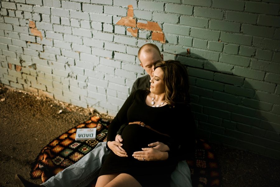 maternity picture ideas, Downtown Alley Maternity Session in Colorado 