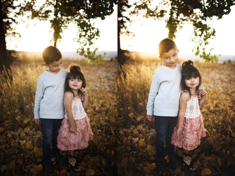 brother and sister pictures, Sunset Family Pictures in Colorado