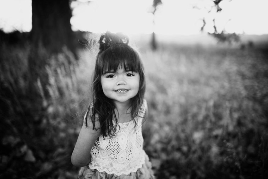 black and white little girl pictures, Sunset Family Pictures in Colorado