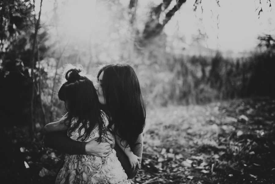 mother and daughter together, Sunset Family Pictures in Colorado