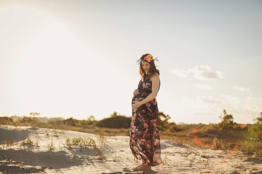 maternity pictures on beach, Boho Beach Maternity Pictures in South Carolina