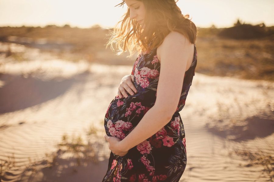 maternity belly pictures, Boho Beach Maternity Pictures in South Carolina