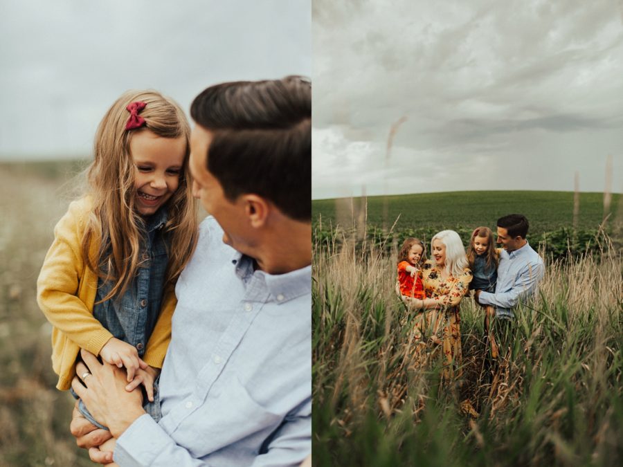 family of 4 fall pictures, Boho Fall Family of 4 Pictures in Iowa