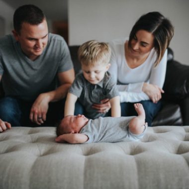 newborn posing ideas, family newborn session, In-home newborn adoption lifestyle pictures 