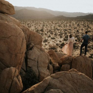 Engagement picture ideas, unique poses for couples, Moody Couples Session at Joshua Tree