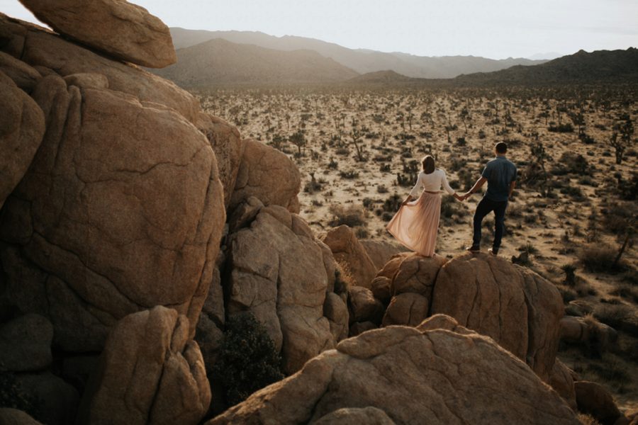 Engagement picture ideas, unique poses for couples, Moody Couples Session at Joshua Tree