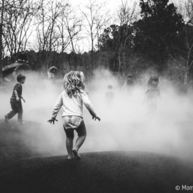 child running in to mist, Daily Fan favorite by Moments by Mancuso