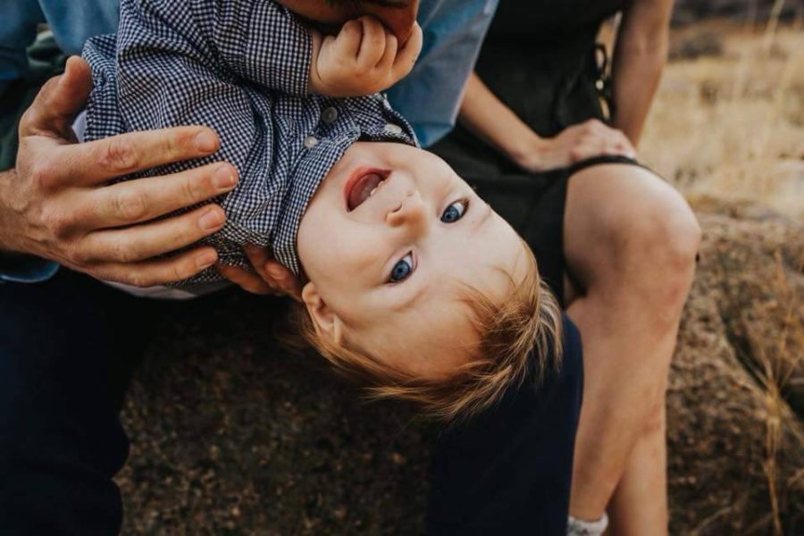 boy upside down, boy on dads lap, Daily Fan Favorite on Beyond the Wanderlust 