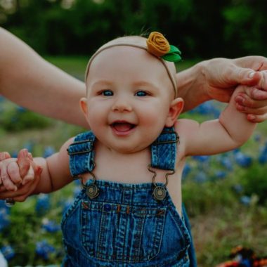 baby in blue bonnet field, Daily Fan Favorite by Olive Branch Photography