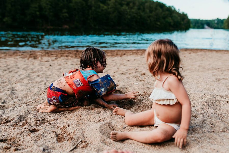 Kids playing on sandy beach, Beyond the Wanderlust Daily Fan Favorite